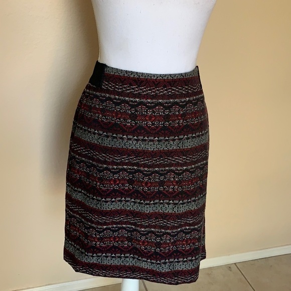 J. Jill Dresses & Skirts - J.jill patterned skirt with elastic side